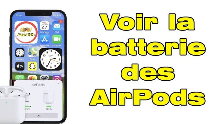 Afficher l’état de la batterie des AirPods sur iPhone