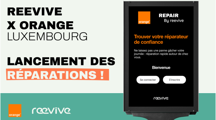 Reevive x Orange Luxembourg : Une nouvelle ère pour la réparation électronique !