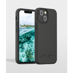 Coque iPhone 13 mini Biodégradable Noire Just Green