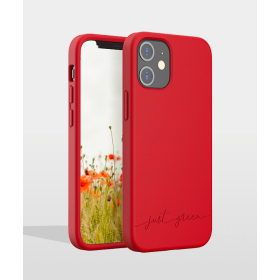 Coque iPhone 12 mini Biodégradable Rouge Just Green