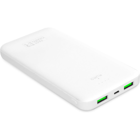 Batterie de secours USB A+A+C 10000 mAh FastCharge Blanc Puro