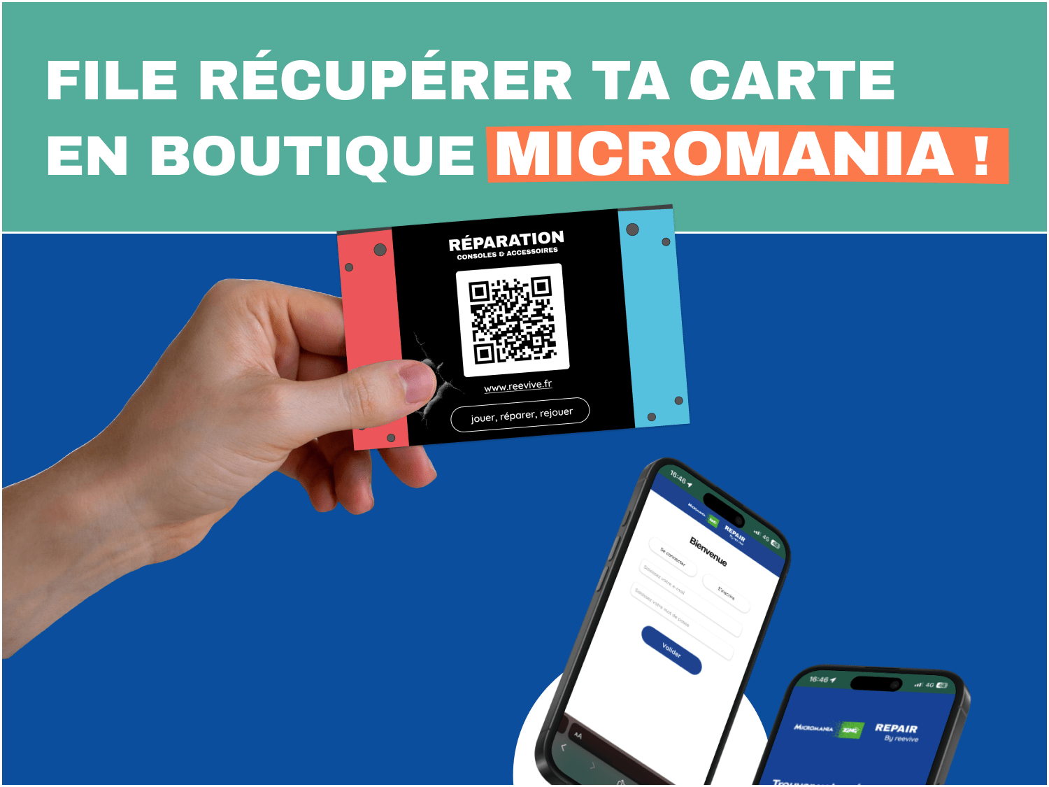 Carte de visite Qrcode Reevive x Micromania Zing