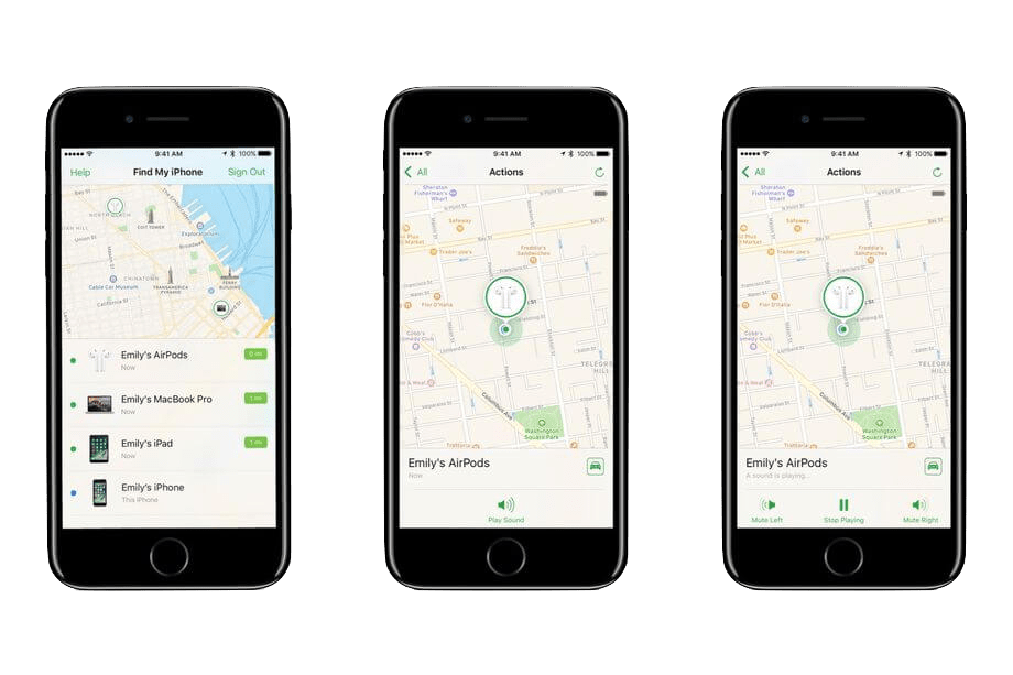 Localiser AirPods avec iPhone