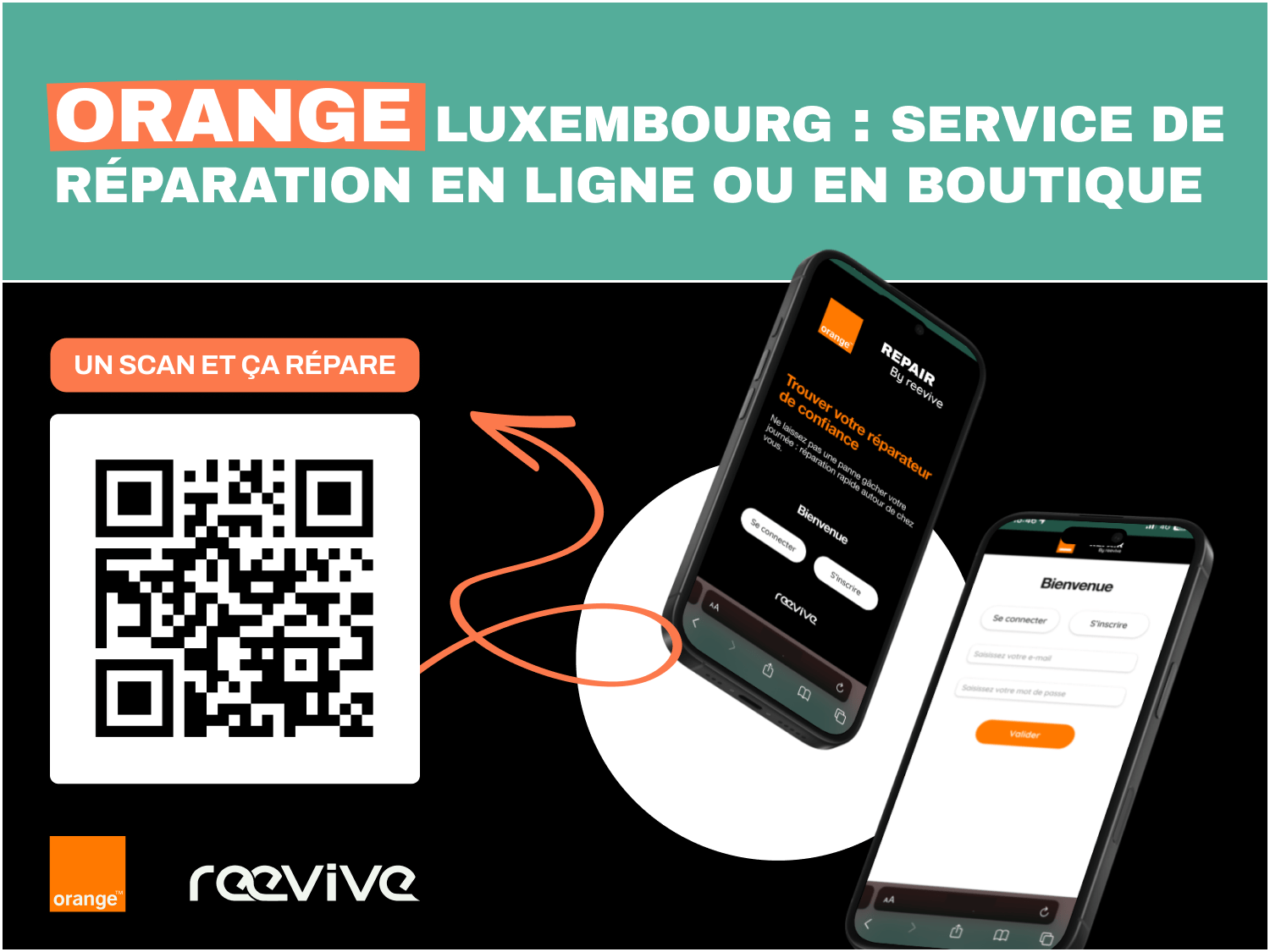 Reevive x Orange Luxembourg service de réparation accessible à tous